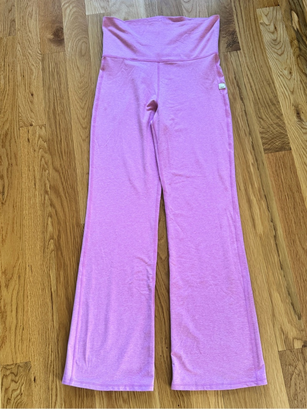 Vuori Women's Halo Foldover Pant Azalea Pink Heather Size Large - Picture 3 of 8